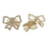 Gold Butterfly Stud Earrings 18KT - FKJERN18KU3064