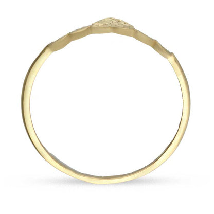 Gold Hearts Shaped Ring 18KT - FKJRN18KU2022