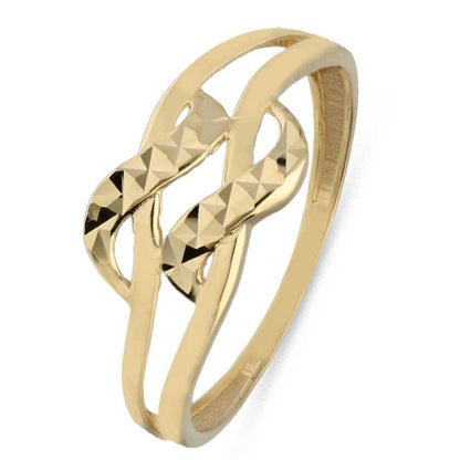 Gold Spiral Shaped Ring 18KT - FKJRN18KU2025
