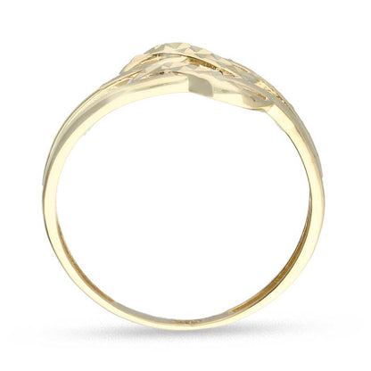 Gold Spiral Shaped Ring 18KT - FKJRN18KU2025