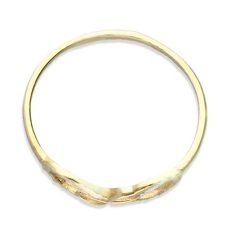 Gold Dual Infinity Shaped Ring 18KT - FKJRN18KU2020