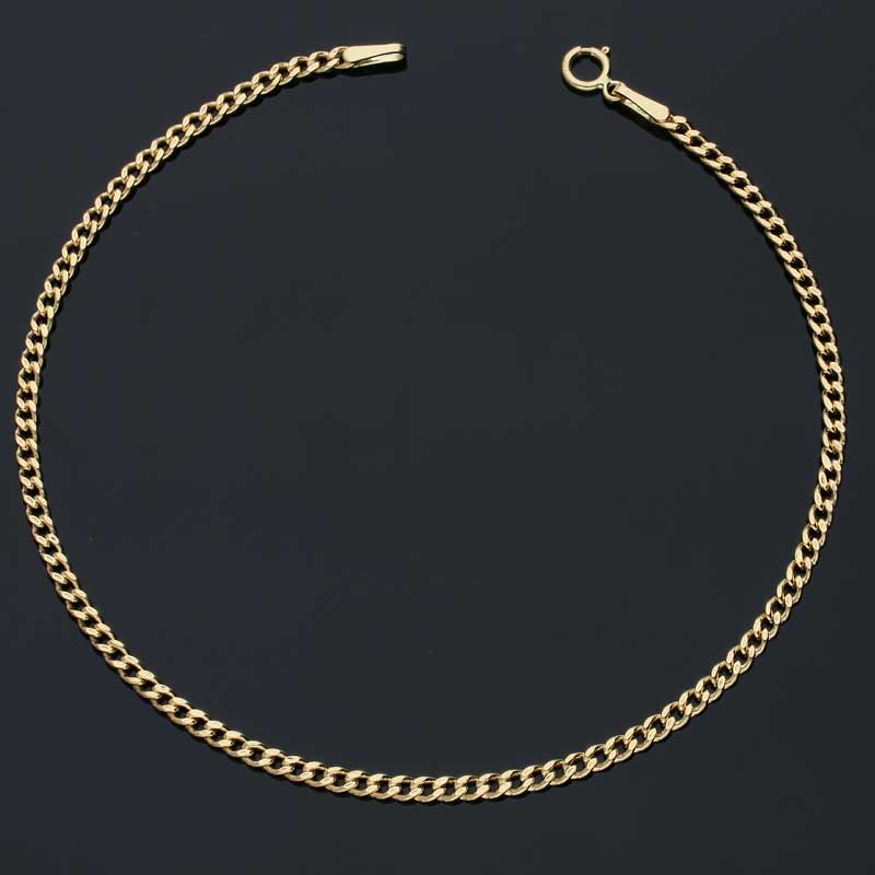 Gold Curb Bracelet 18KT - FKJBRL18KU1031