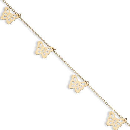 Gold Butterflies Bracelet 18KT - FKJBRL18KU1035