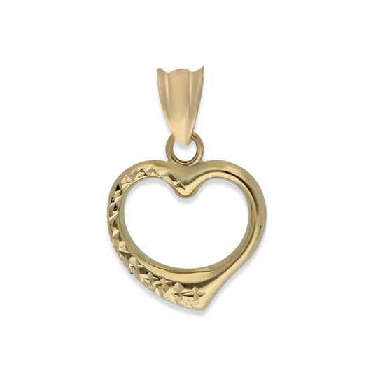 Gold Heart Pendant 18KT - FKJPND18KU1089