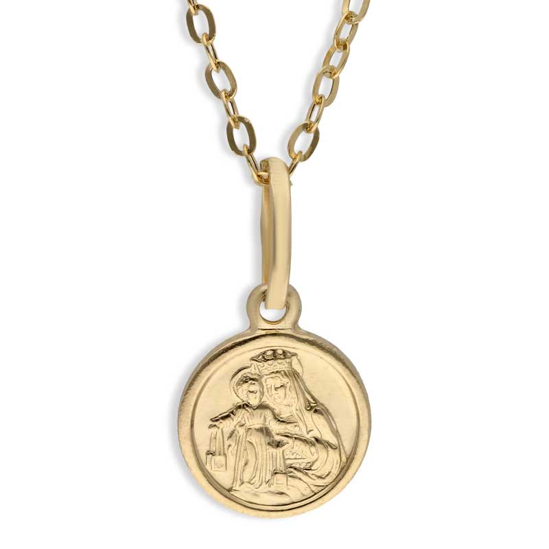 Gold Necklace (Chain with Jesus Christ Pendant) 18KT - FKJNKL18KU1093