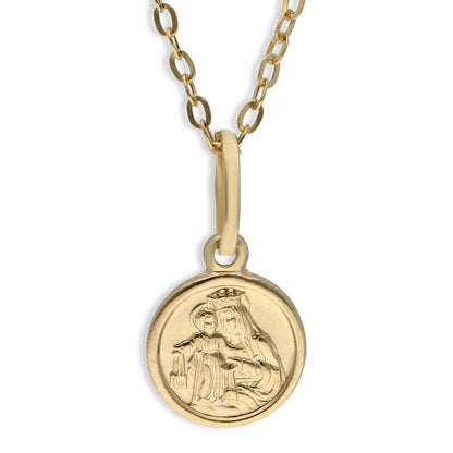 Gold Necklace (Chain with Jesus Christ Pendant) 18KT - FKJNKL18KU1093