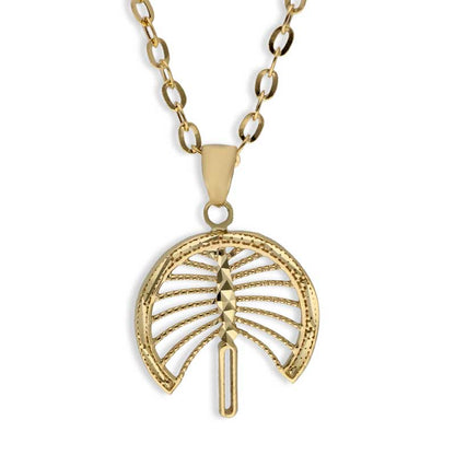 Gold Necklace (Chain with Palm Tree Pendant) 18KT - FKJNKL18KU1096