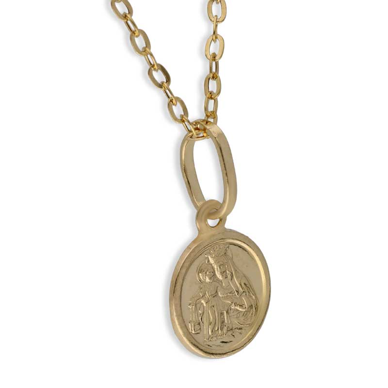 Gold Necklace (Chain with Jesus Christ Pendant) 18KT - FKJNKL18KU1093