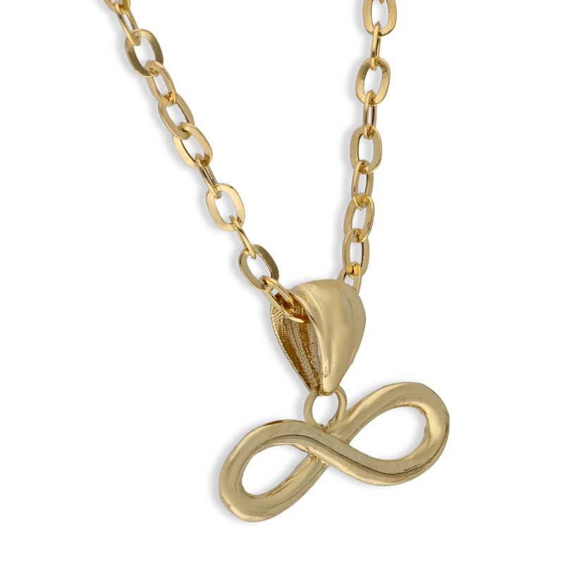 Gold Necklace (Chain with Infinity Pendant) 18KT - FKJNKL18KU1088