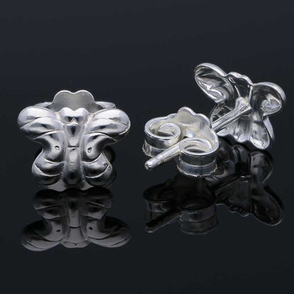Sterling Silver 925 Butterfly Stud Earrings - FKJERNSLU3111