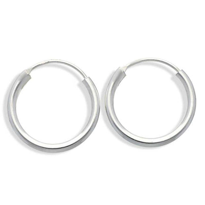 Sterling Silver 925 Hoop Earrings - FKJERNSLU3117