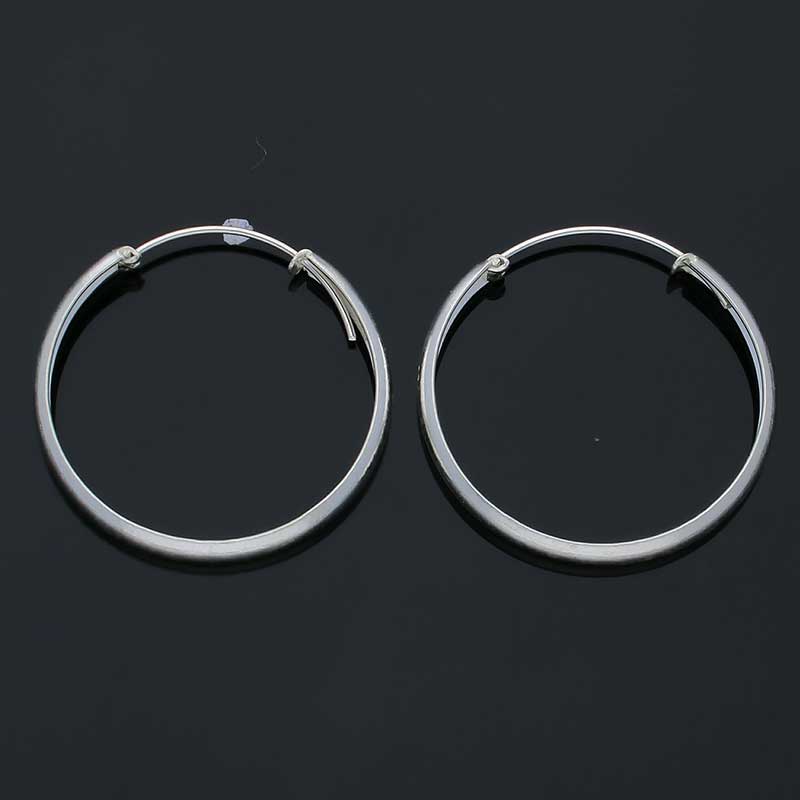Sterling Silver 925 Hoop Earrings - FKJERNSLU3121