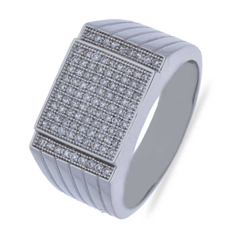 Sterling Silver 925 Men's Ring - FKJRNSLU2054