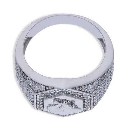 Sterling Silver 925 Eagle Shaped Men's Ring - FKJRNSLU2064
