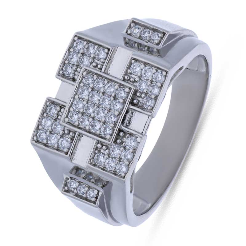 خاتم فضة إسترليني ٩٢٥ للرجال - FKJRNSLU925