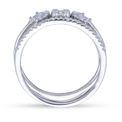 Sterling Silver 925 Leaf Shaped Ring - FKJRNSLU2073