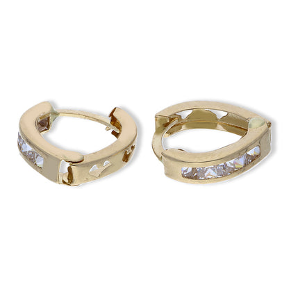 Gold Clip Earrings 18KT - FKJERN18KU3124