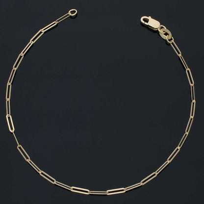 Gold Cable Link Bracelet 18KT - FKJBRL18KU1059