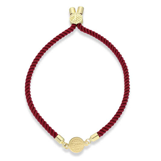 Gold Coin String Bracelet 21KT - FKJBRL21KU1076