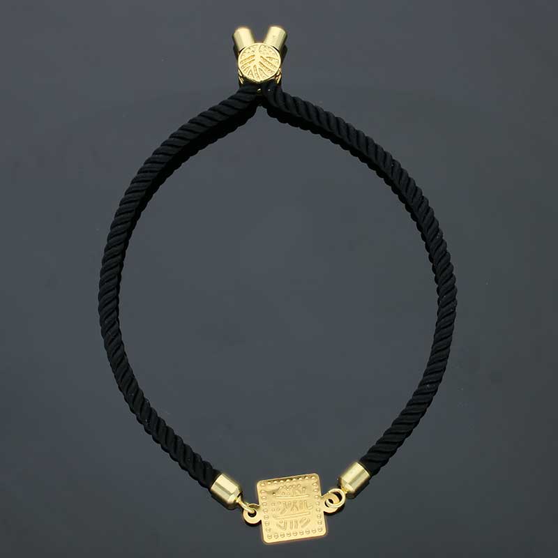 Gold String Bracelet 21KT - FKJBRL21KU1078