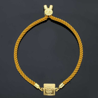 Gold String Bracelet 21KT - FKJBRL21KU1074