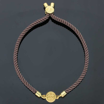 Gold Coin String Bracelet 21KT - FKJBRL21KU1075