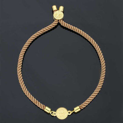 Gold Coin String Bracelet 21KT - FKJBRL21KU1071