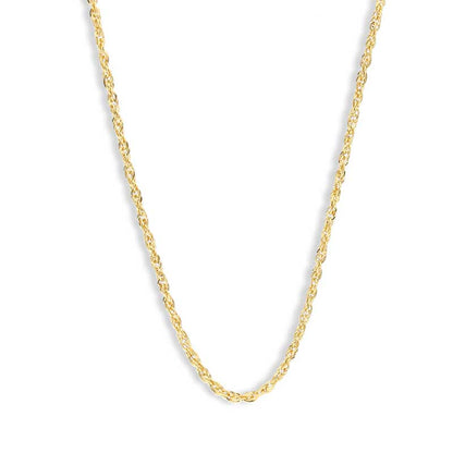 Gold 18 Inches Rope Chain 18KT - FKJCN18KU3004