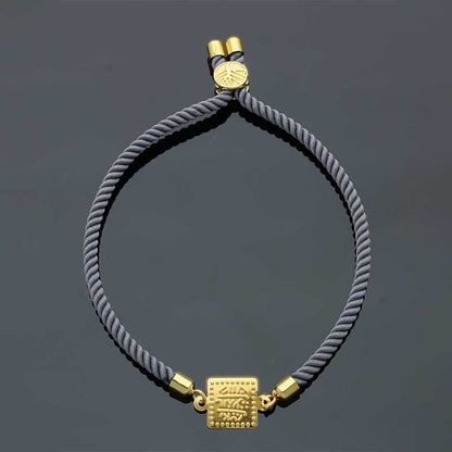 Gold String Bracelet 21KT - FKJBRL21KU1096
