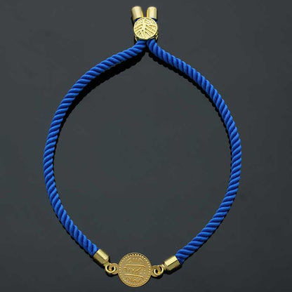 Gold Coin String Bracelet 21KT - FKJBRL21KU1081