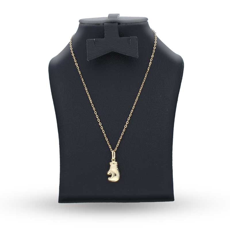 Gold Necklace (Chain with Boxing Glove Pendant) 18KT - FKJNKL18KU1119