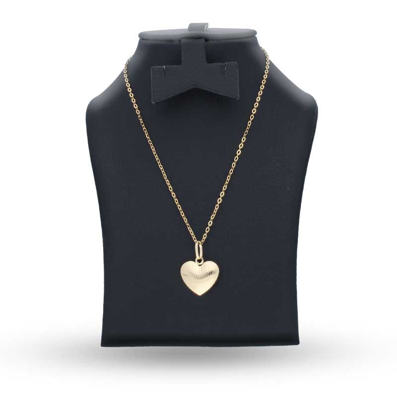 Gold Necklace (Chain with Heart Pendant) 18KT - FKJNKL18KU1123