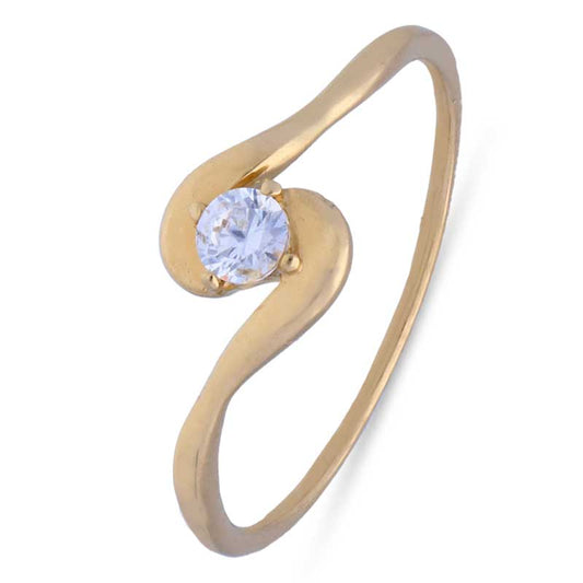 Gold Solitaire Ring 18KT - FKJRN18KU2008