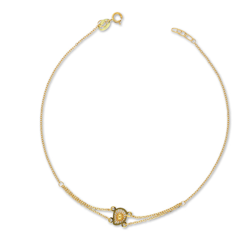 Gold Pear Bracelet 21KT - FKJBRL21KU1010