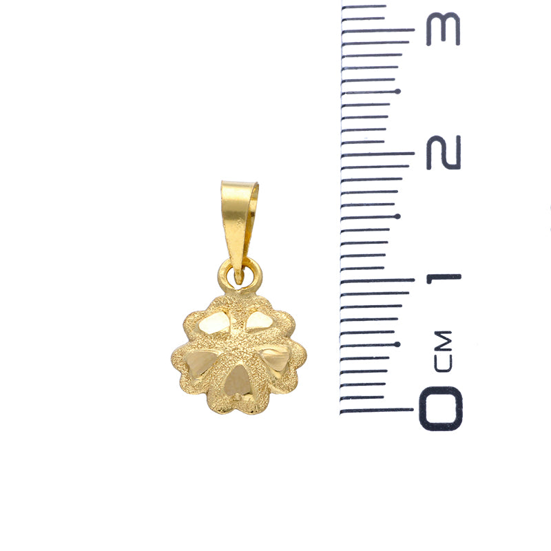 Gold Necklace (Chain with Flower Pendant) 18KT - FKJNKL18KU1058