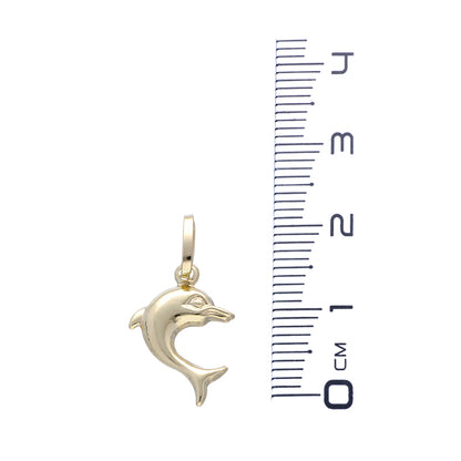 Gold Dolphin Pendant 18KT - FKJPND18KU1060