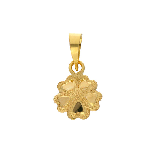 Gold Flower Pendant 18KT - FKJPND18KU1058