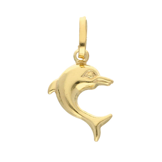 Gold Dolphin Pendant 18KT - FKJPND18KU1060