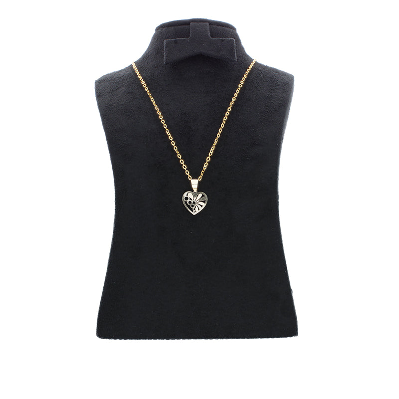 Gold Necklace (Chain with Heart Pendant) 18KT - FKJNKL18KU1059
