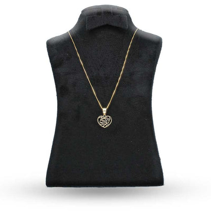Gold Necklace (Chain with Heart Pendant) 18KT - FKJNKL18KU1067