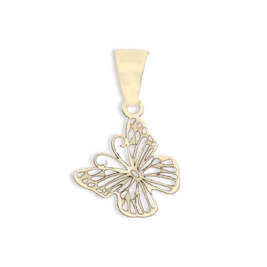 Gold Butterfly Pendant 18KT - FKJPND18KU1068