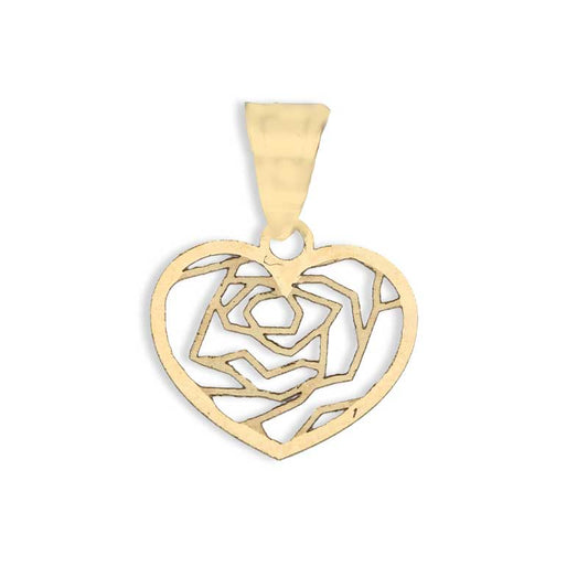 Gold Heart Pendant 18KT - FKJPND18KU1067