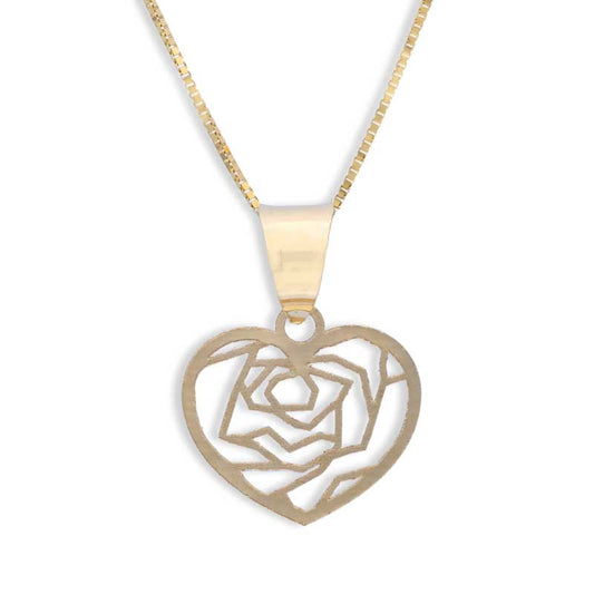 Gold Necklace (Chain with Heart Pendant) 18KT - FKJNKL18KU1067