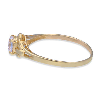 Gold Solitaire Ring 18KT - FKJRN18KU2002