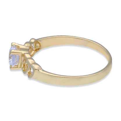 Gold Solitaire Ring 18KT - FKJRN18KU2001