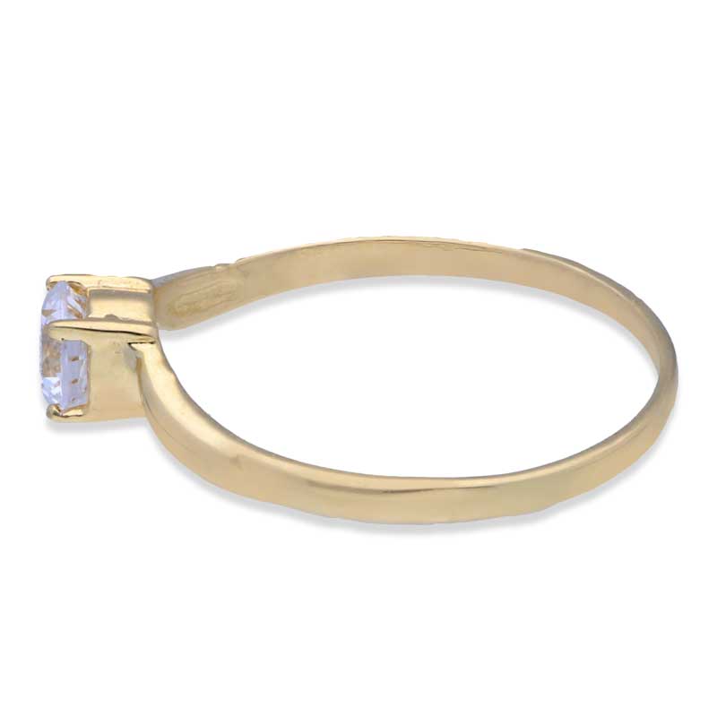 Gold Solitaire Ring 18KT - FKJRN18KU2003