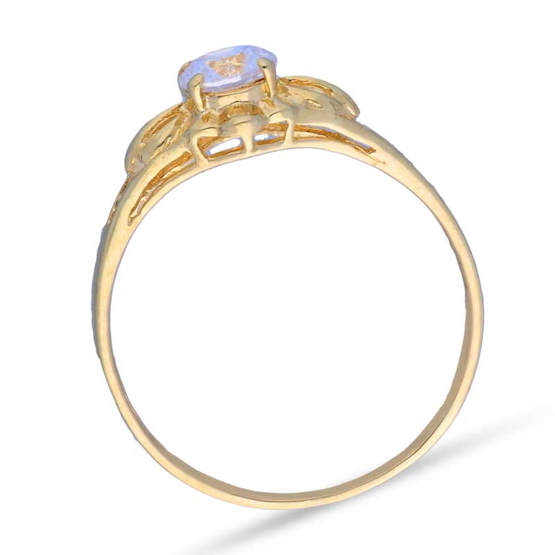 Gold Solitaire Ring 18KT - FKJRN18KU2002