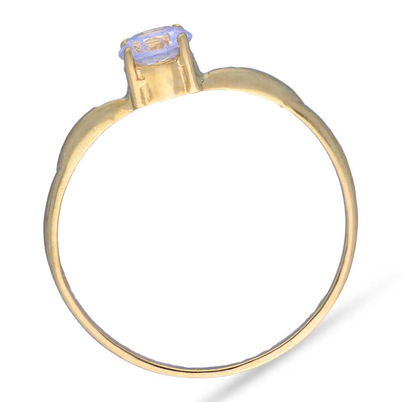 Gold Solitaire Ring 18KT - FKJRN18KU2003