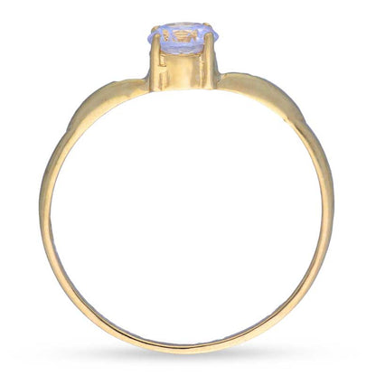 Gold Solitaire Ring 18KT - FKJRN18KU2003