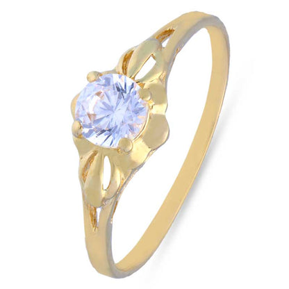 Gold Solitaire Ring 18KT - FKJRN18KU2002